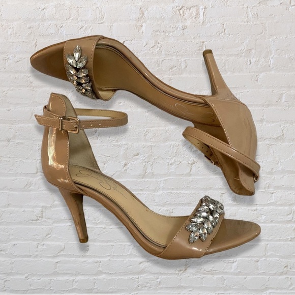 Jessica Simpson Nude Ankle Strap Heels - Picture 3 of 5